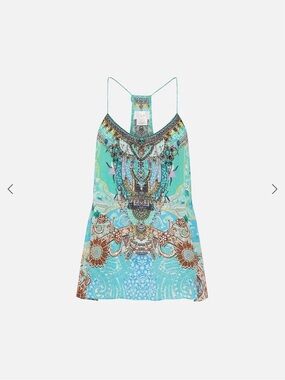 NWT Camilla Turn Back Time T Back Shoestring Top AND Skirt